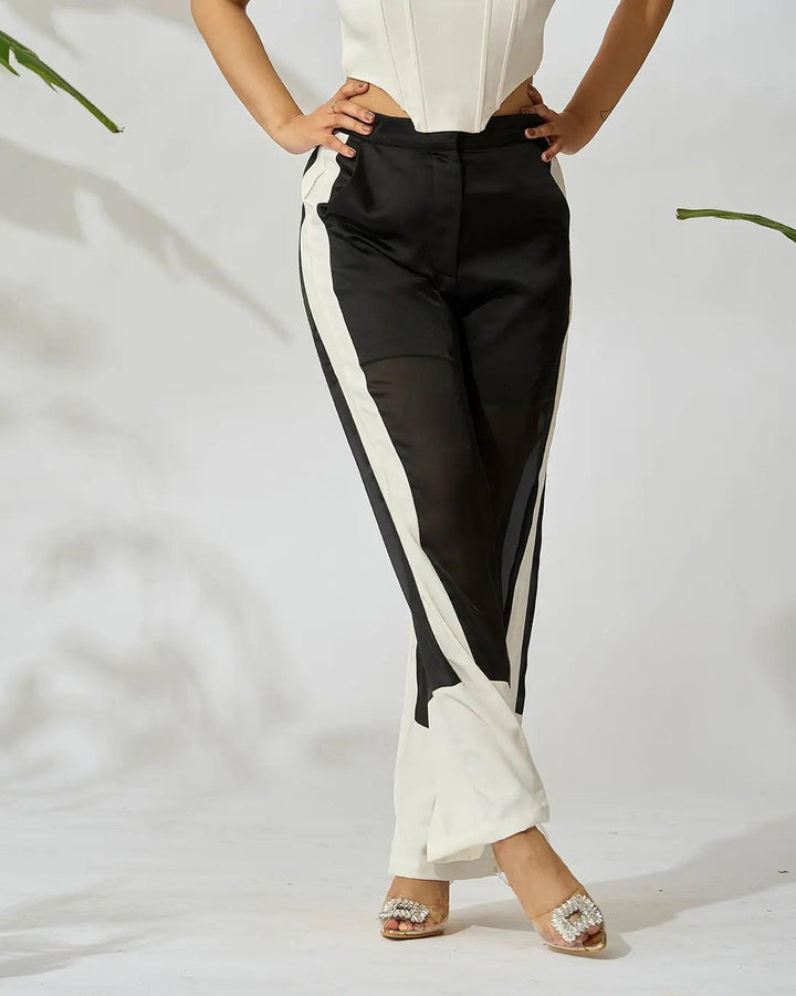 Sheer Elegance Straight Leg Pants - Risate