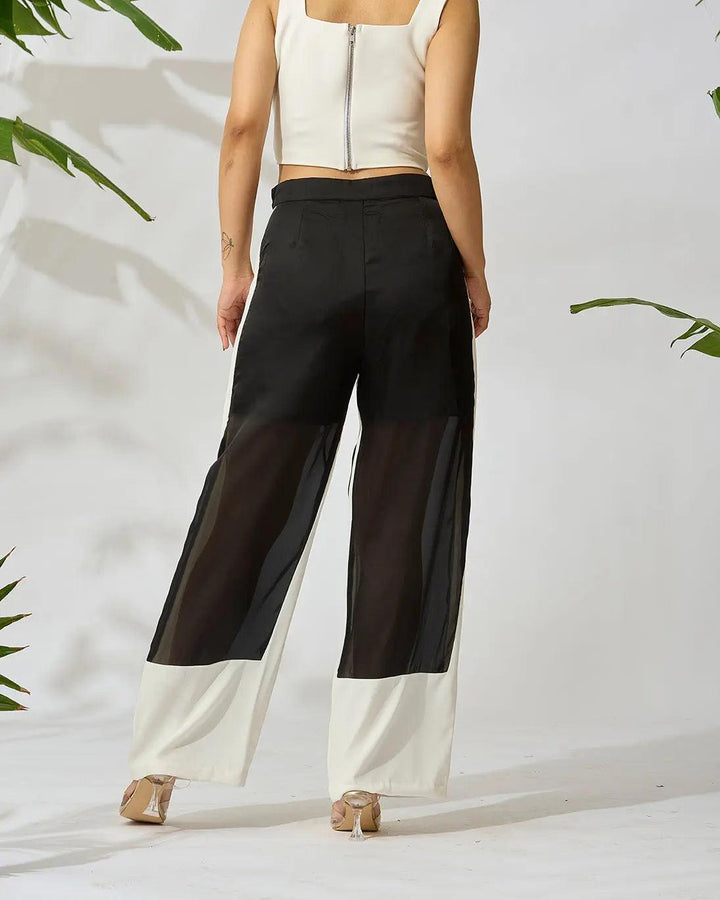 Sheer Elegance Straight Leg Pants - Risate