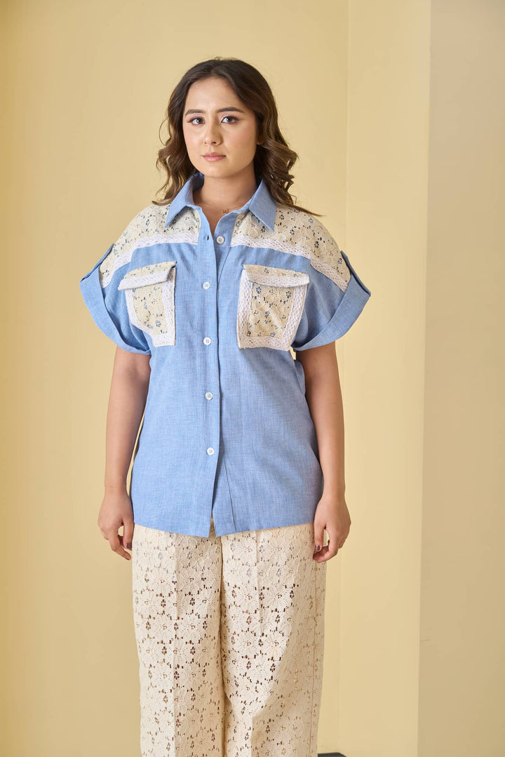 Sky Lace Utility Shirt - Risate