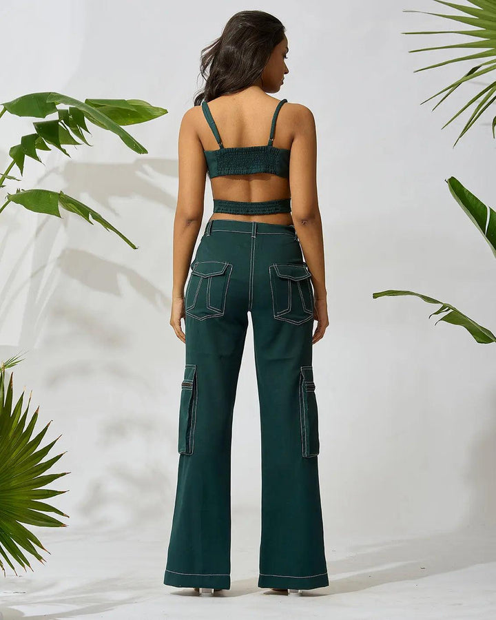 Sleek Lace up Coord Set - Risate