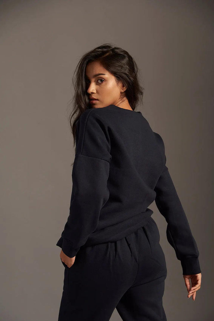 Tarka Cardigan Style Sweatshirt - Risate