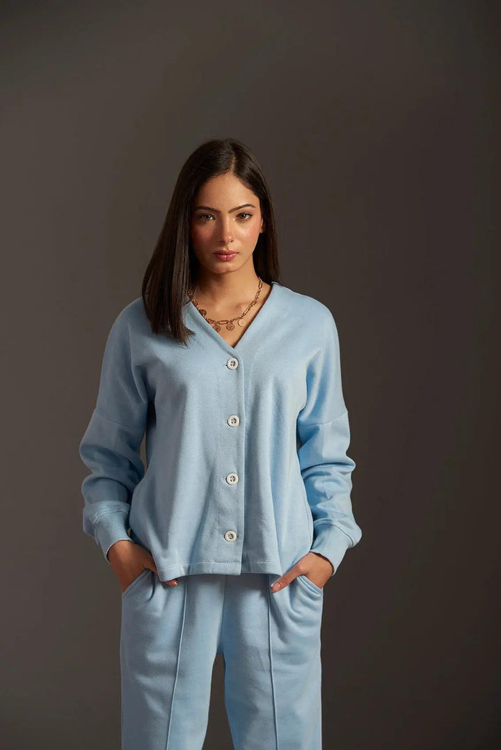Tarka Cardigan Style Sweatshirt - Risate