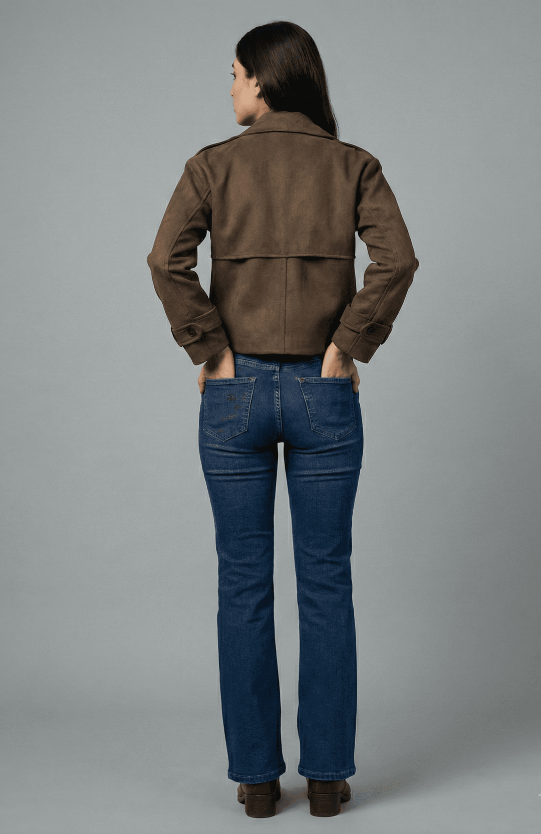 The Cocoa Faux Suede Leather Jacket - Risate