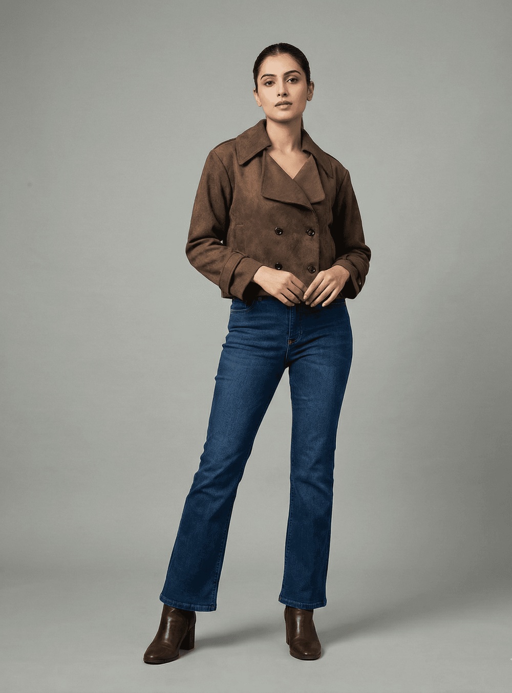 The Cocoa Faux Suede Leather Jacket - Risate
