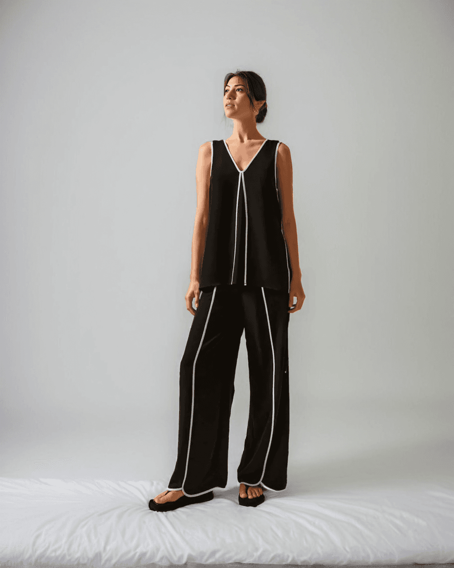 The "Luxe Comfort" Cotton Poplin Loungewear Set - Risate