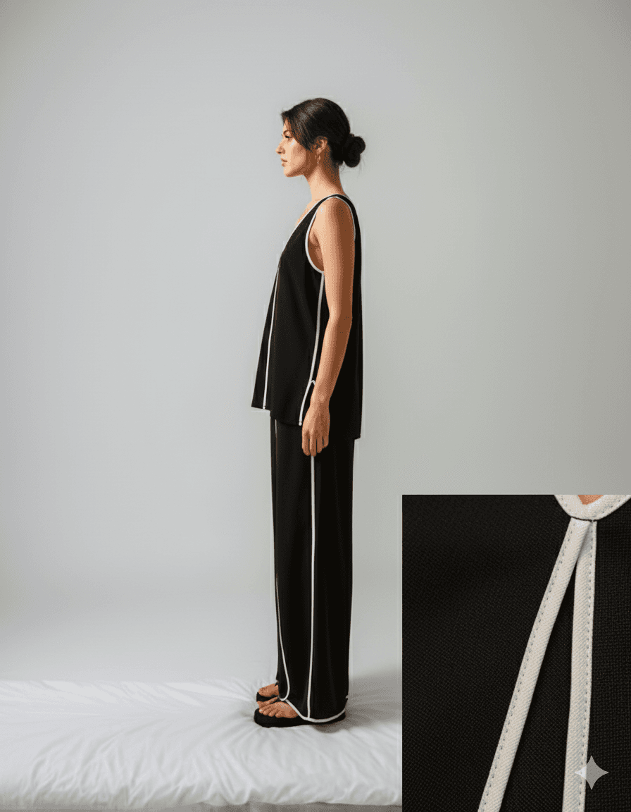The "Luxe Comfort" Cotton Poplin Loungewear Set - Risate