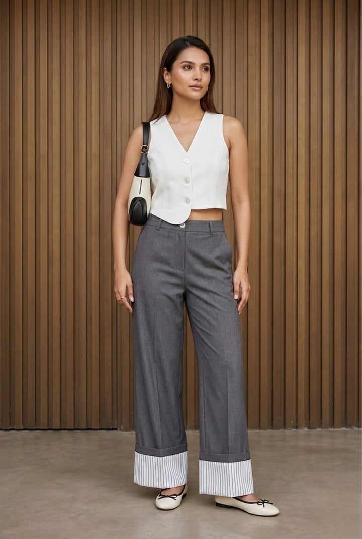 The Margot Cropped Tailored Waistcoat - Risate