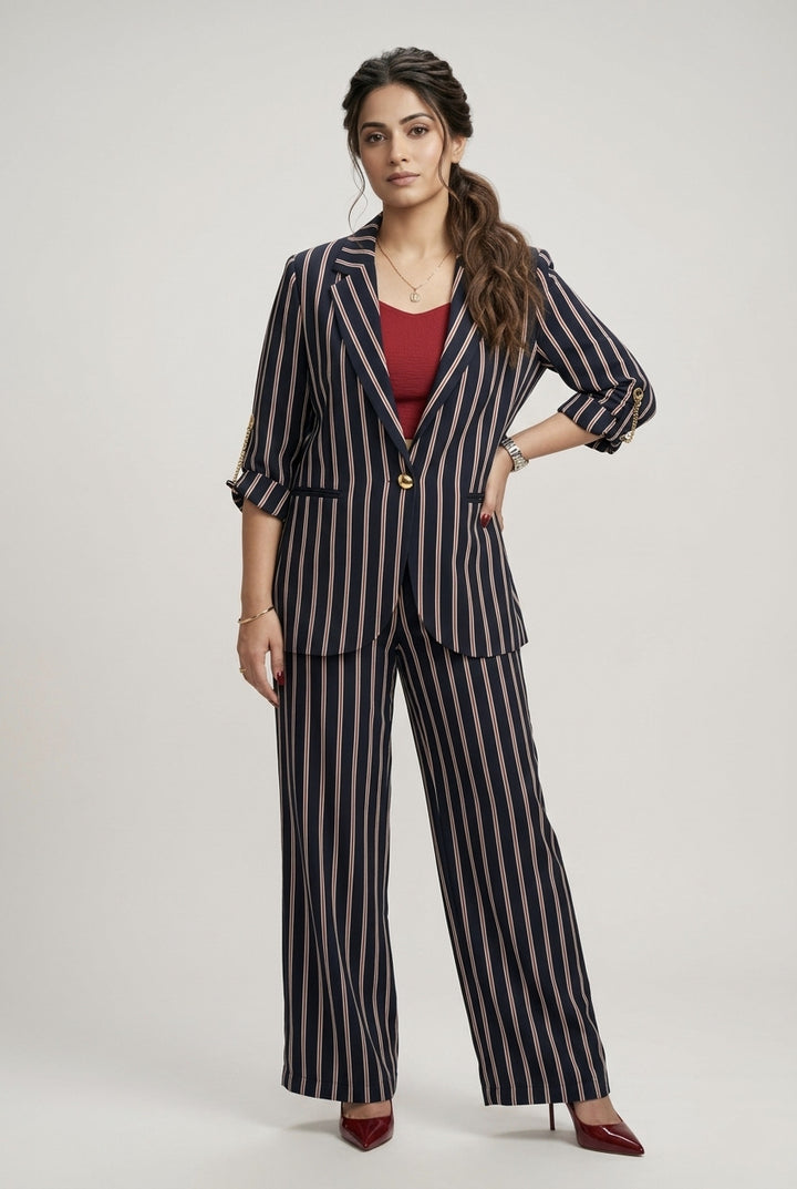 The Milanese Pinstripe Co-ord Set - Risate