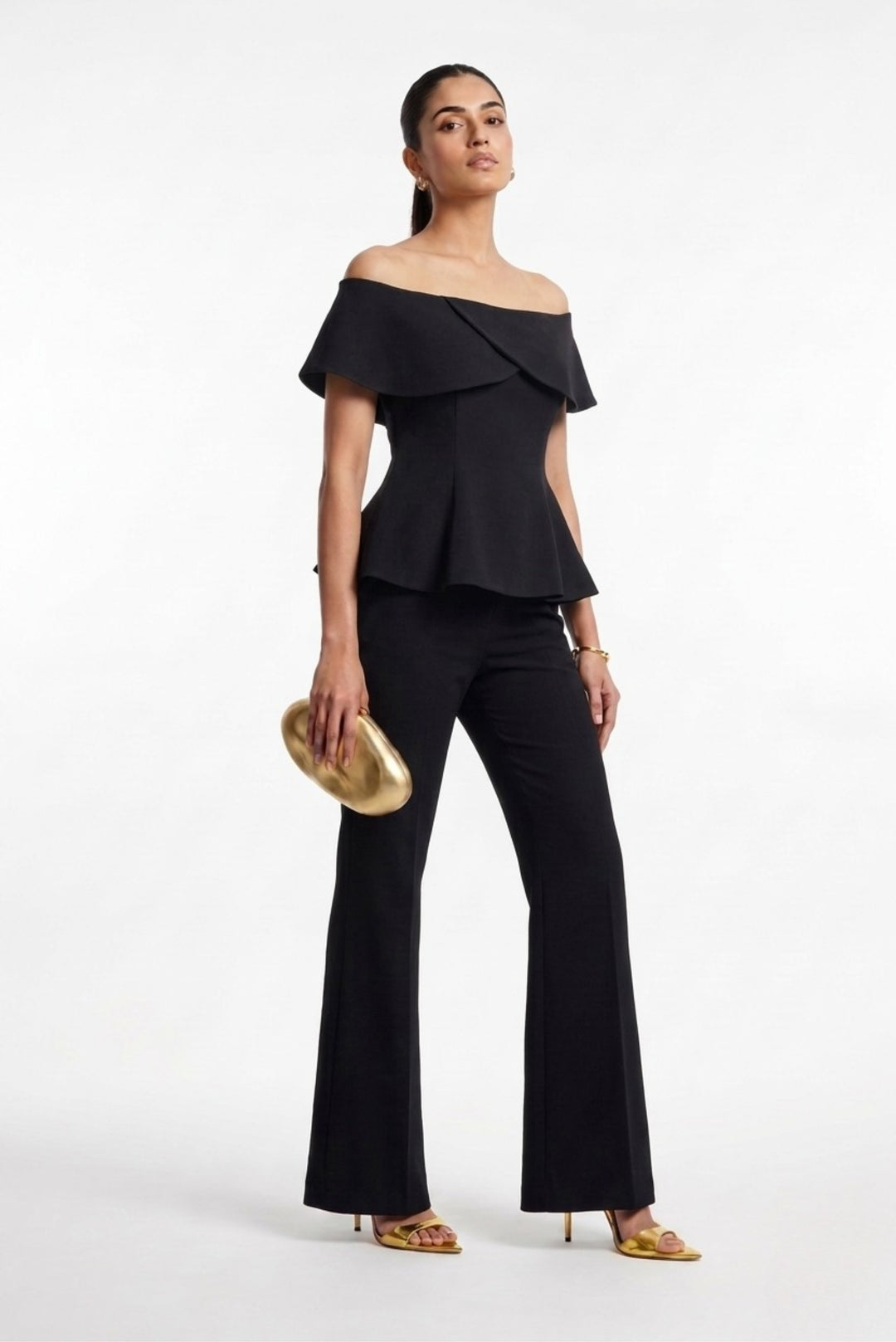 The Mireille Off-Shoulder Peplum Coord Set - Risate