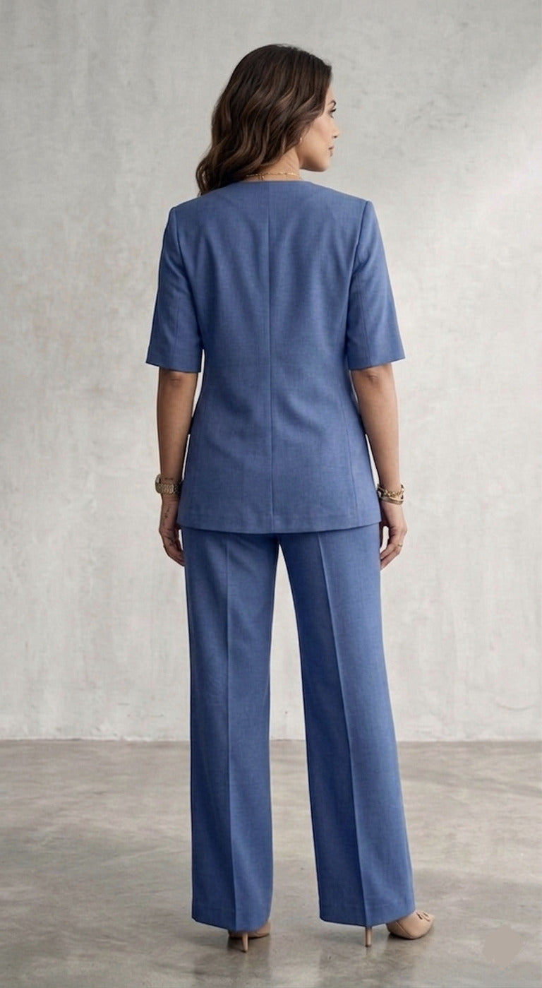 The Regent Double-Breasted Power Suit Co-ord Set - Risate