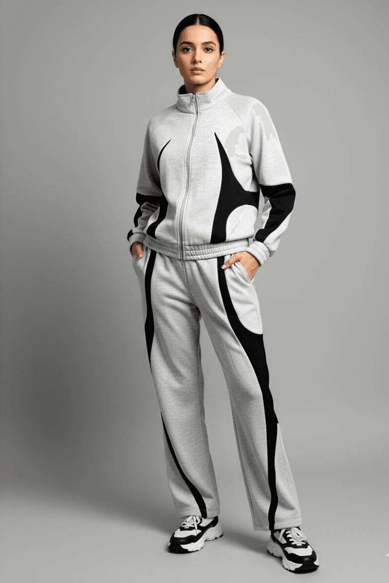 The Vortex Co-ord Set - Heather Grey - Risate