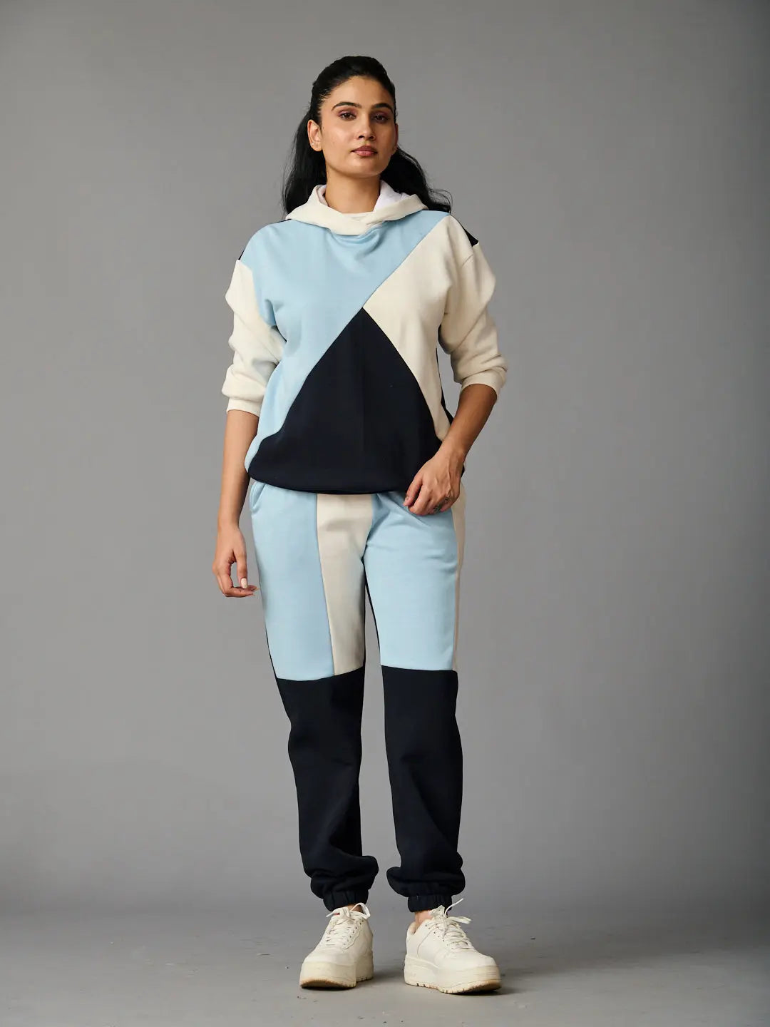 Tricolour Fleece Hoodie with Joggers - Risate
