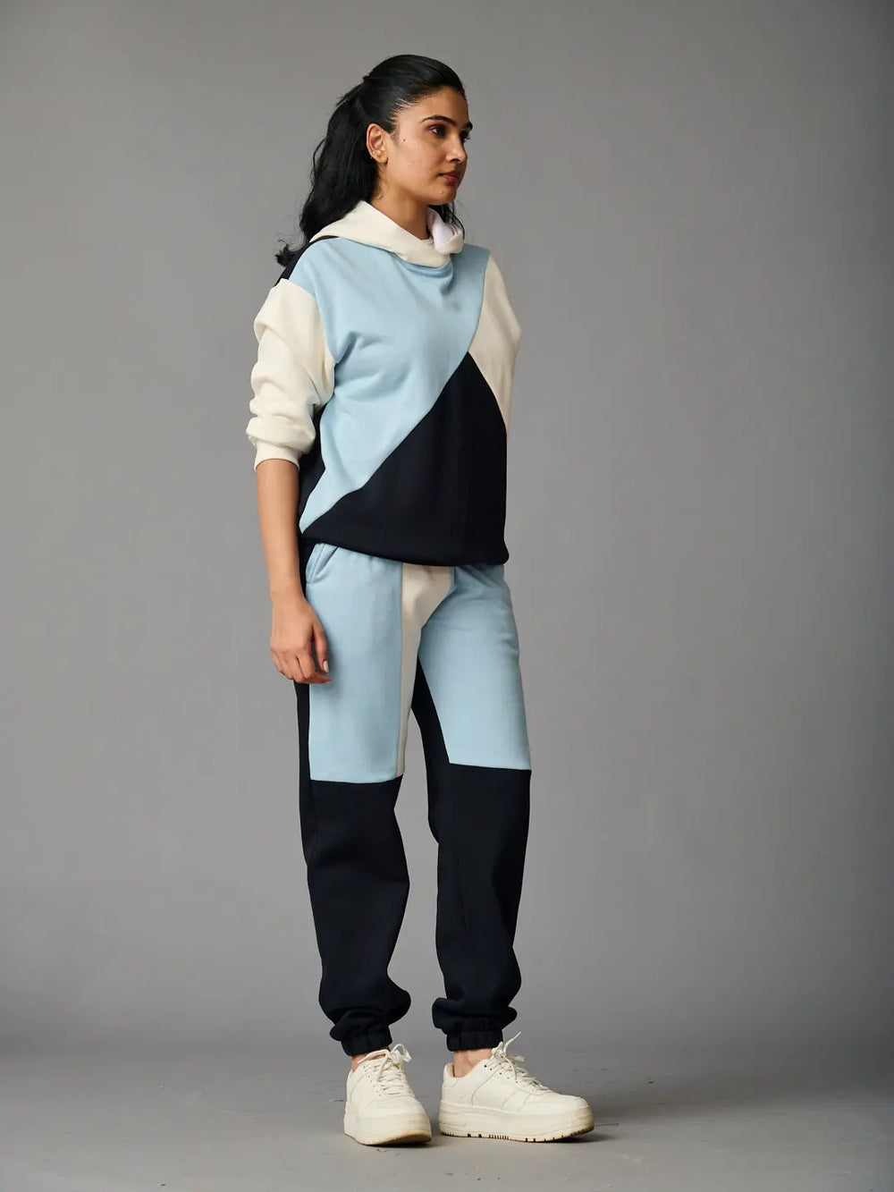 Tricolour Fleece Hoodie with Joggers - Risate