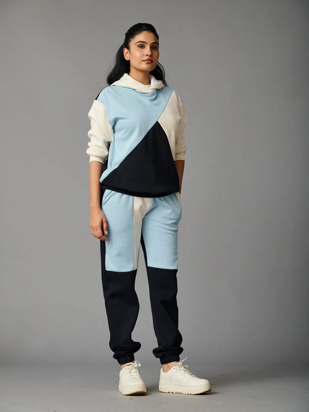 Tricolour Fleece Hoodie with Joggers - Risate
