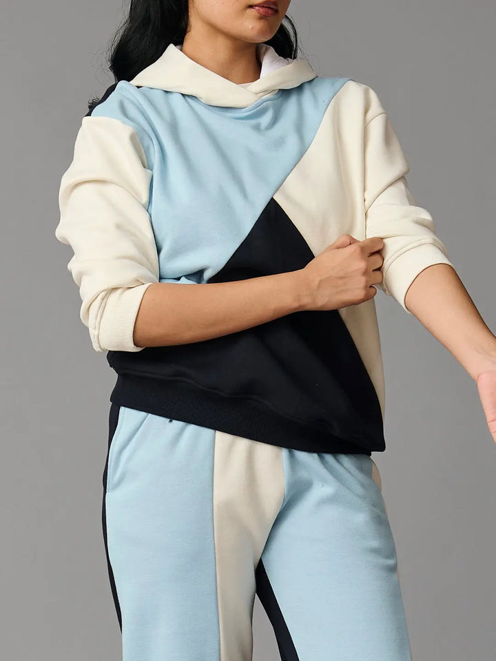Tricolour Fleece Hoodie with Joggers - Risate