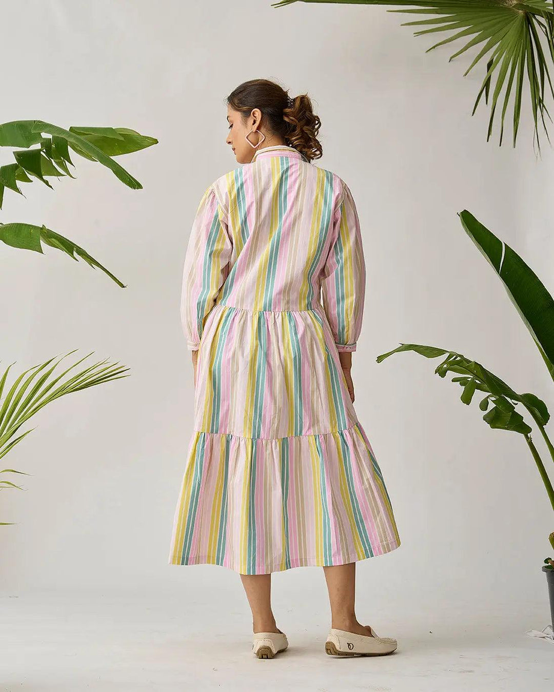 Tropical Tide Beach Cotton Dress - Risate