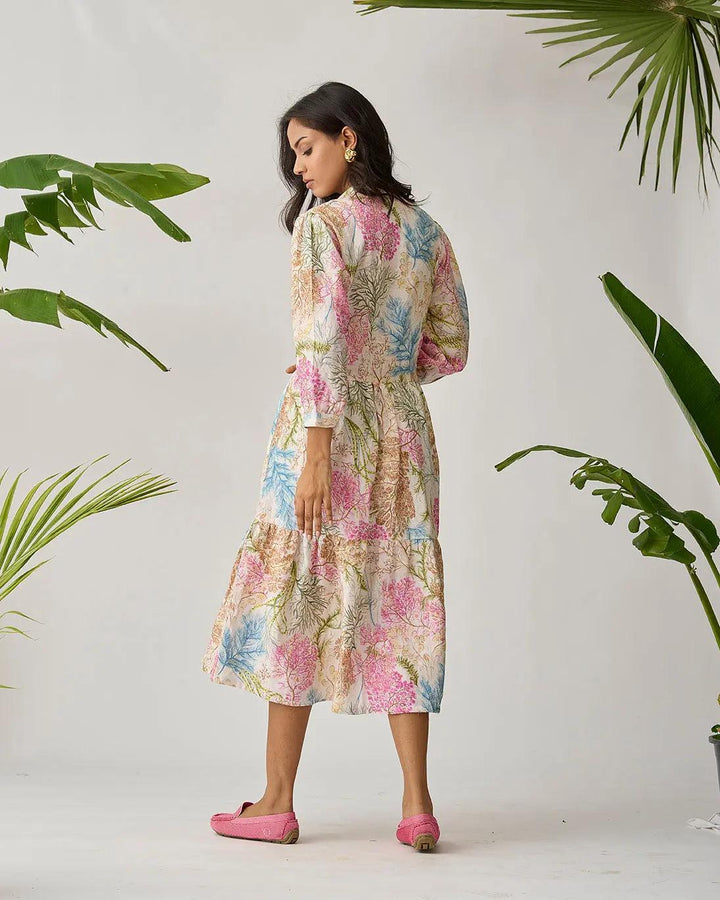 Tropical Tide Linen Dress - Risate