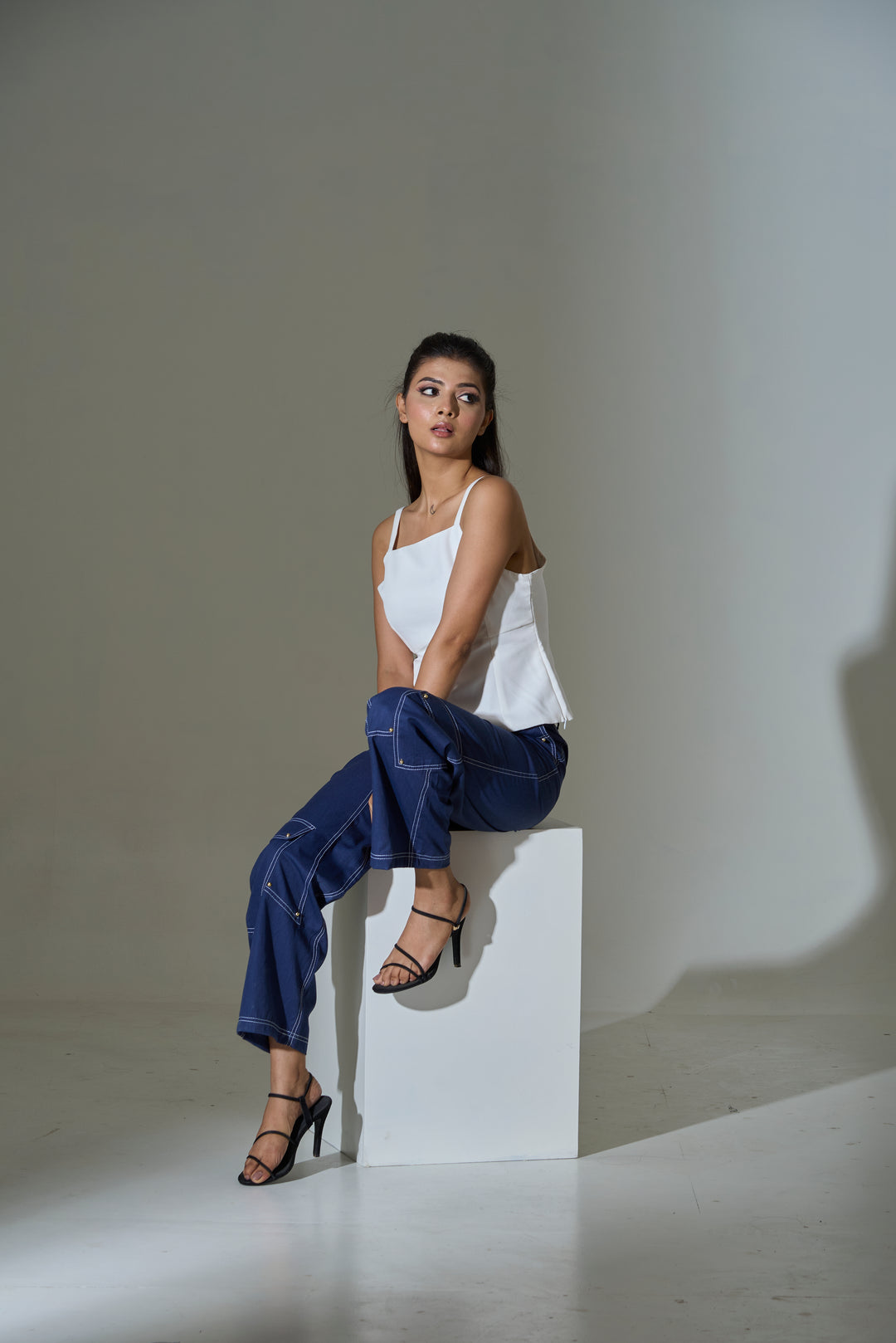 Ivory Bow-Back Cami Top