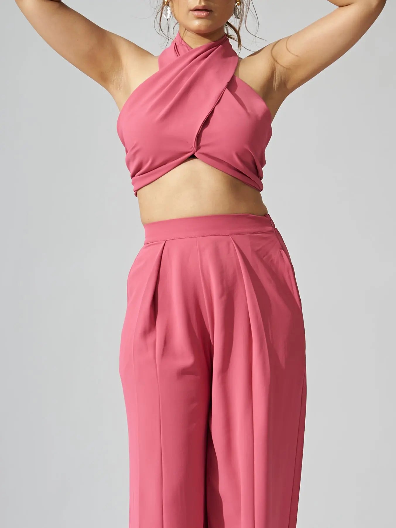 Stella Scarf Top With Flared Pants - Risate