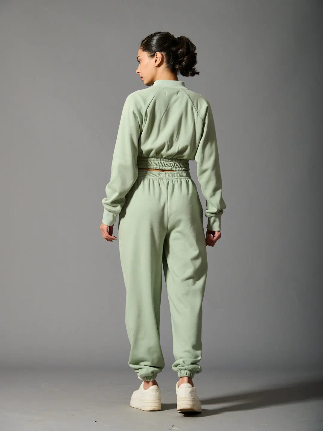 Risate women's cozy bomber set in light green with a stylish and comfortable fit for everyday wear