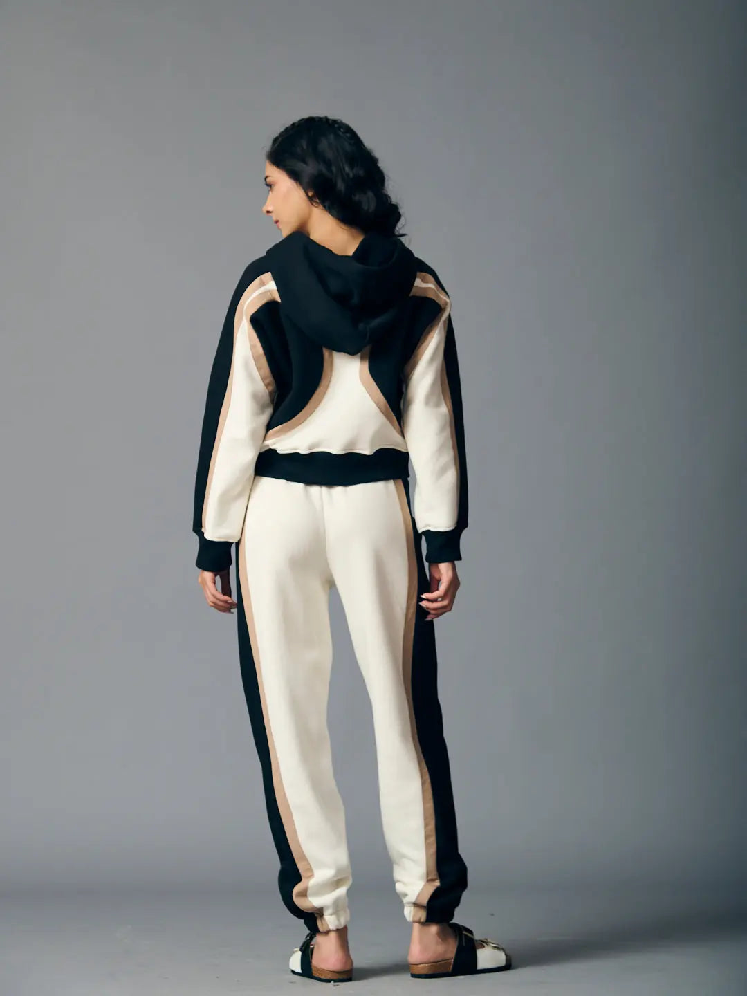 Risate women's two piece western set featuring a hoodie and matching pants with stylish design